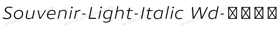 Souvenir-Light-Italic Wd字体转换